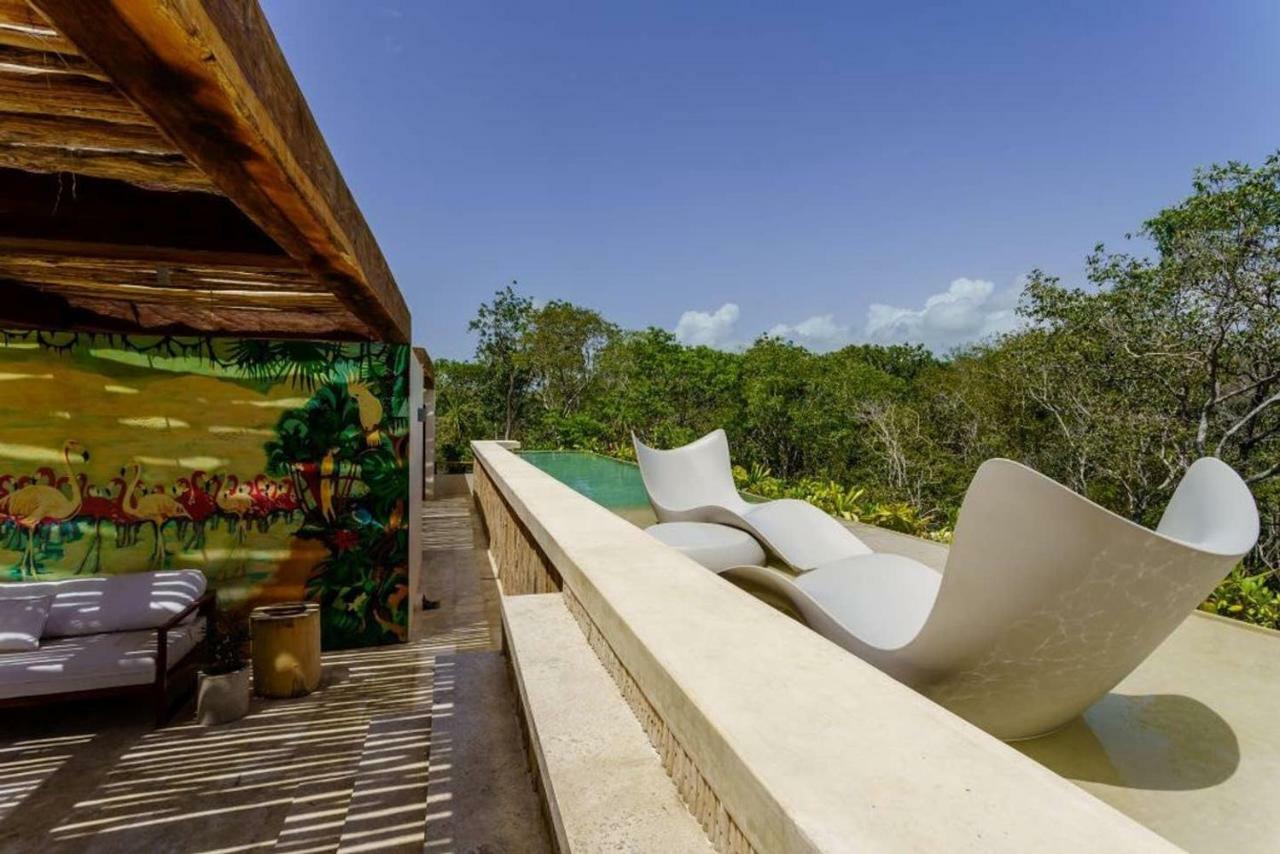 Jungle Luxury In Private Residential Area & Stunning Rooftop By Stella Rentals Tulum Exterior foto